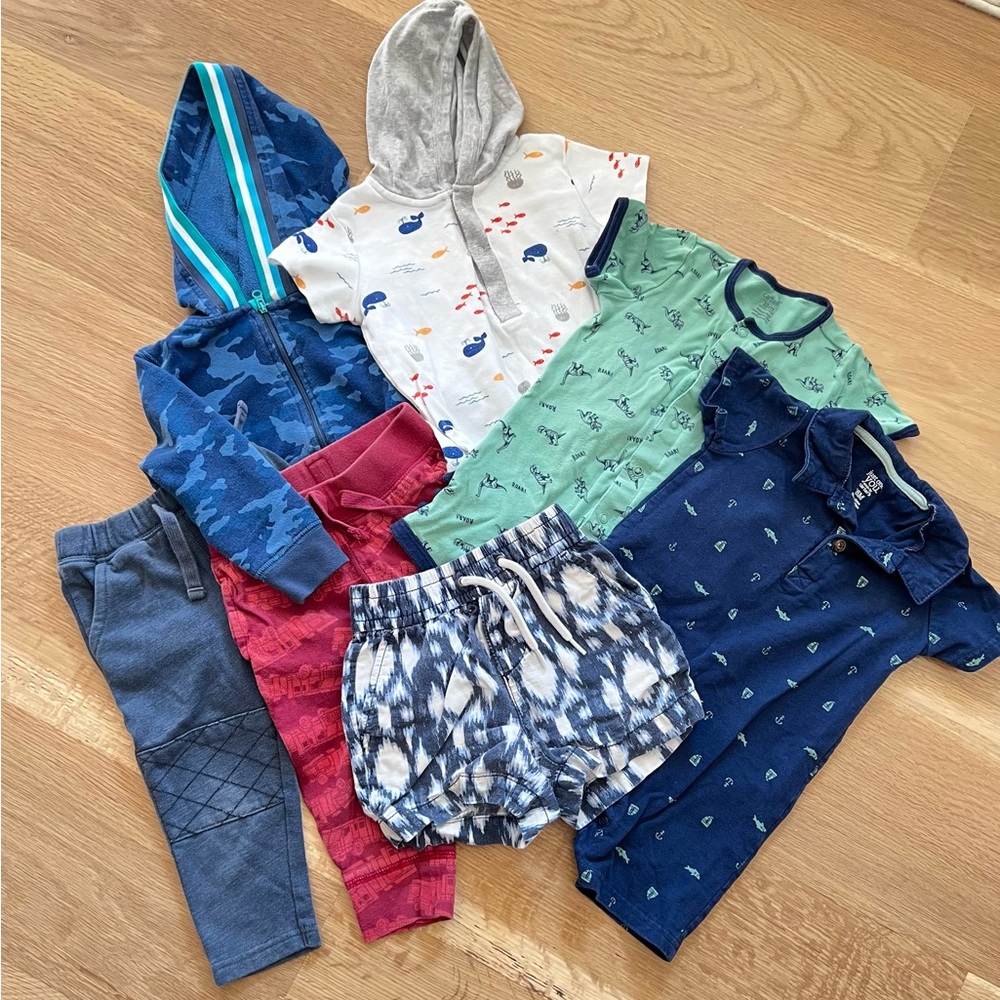 Toddler Boy Bundle. 12-18 month baby bundle. 7 piece toddler bundle